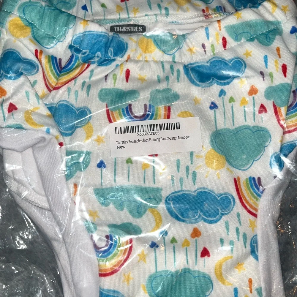 Thirsties cloth diaper cover Rainbow